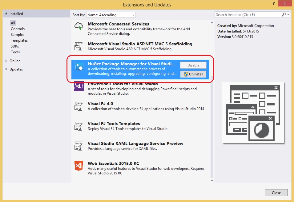 How to add nuget packages visual studio